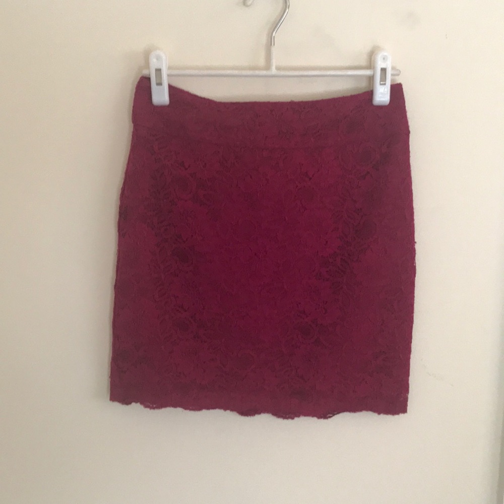 Banana Republic Magenta Pencil Skirt